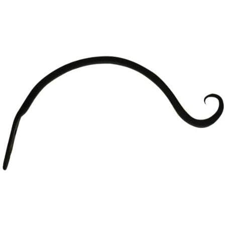 The Hookery Curved Hanger Upturn Hook Wild Bird Accessories - Black - 9 In - 12 Pack  