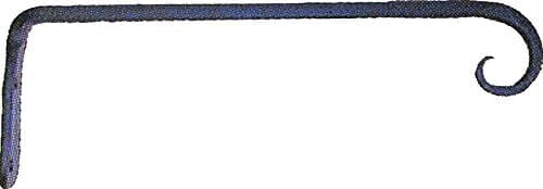 The Hookery Straight Hanger Downturn Hook Wild Bird Accessories - Black - 12 In - 12 Pack