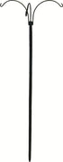 The Hookery Three Arm Shepherd Hook Wild Bird Accessories - Black - 36 In  