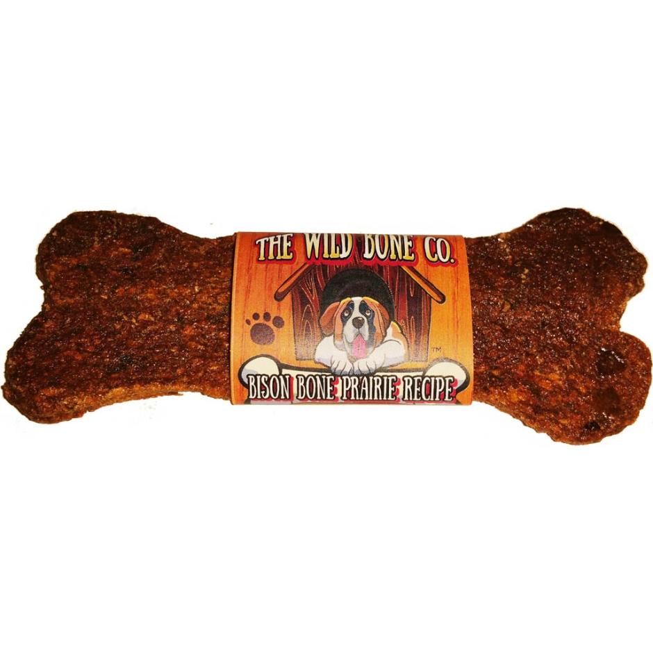 The Wild Bone Co. Bison Bone Prairie Recipe Crunchy Dog Treats - 24 ct  