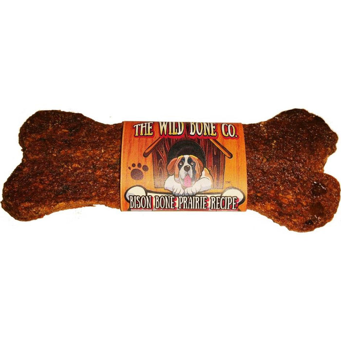 The Wild Bone Co. Bison Bone Prairie Recipe Crunchy Dog Treats - 24 ct