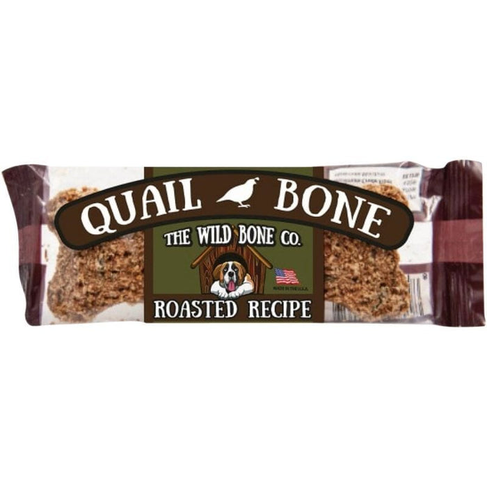 The Wild Bone Co. Quail Bone Bars Soft and Chewy Dog Treat - 24 Count