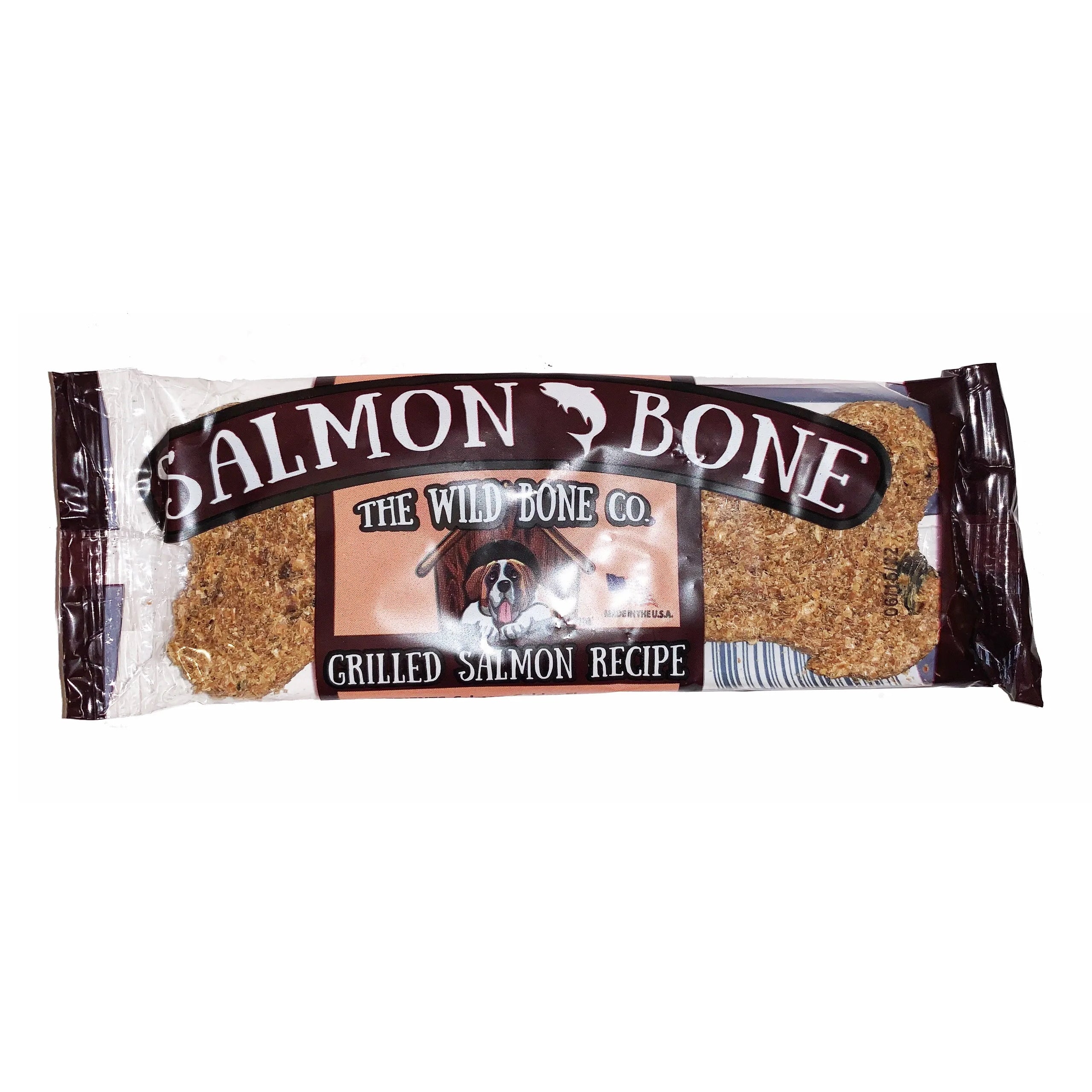 The Wild Bone Co. Salmon Bone Recipe Crunchy Dog Treats - 24 ct  