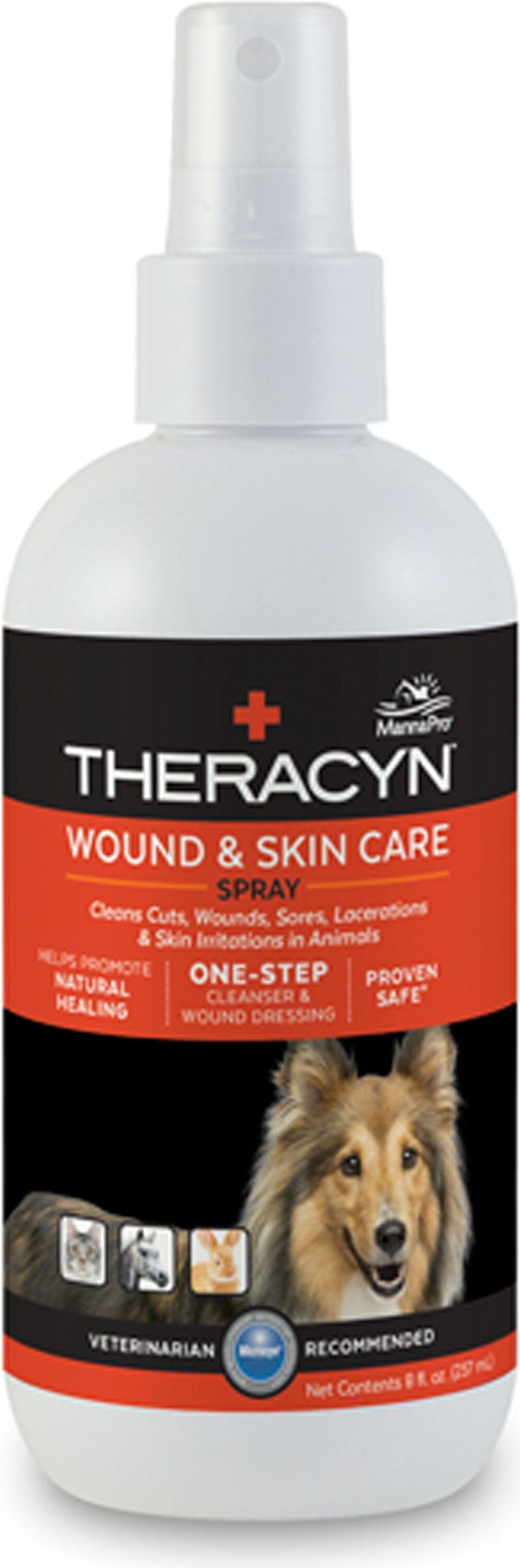 Theracyn Wound & Skin Care Spray Pet Veterinary Supplies Sprays/Daubers - 8 Oz  