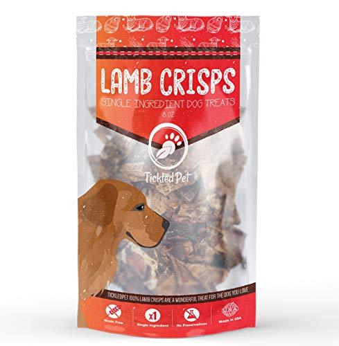 Tickled Pet All Natural Lamb Lung Dog Jerkey Treats - 8 oz Bag  