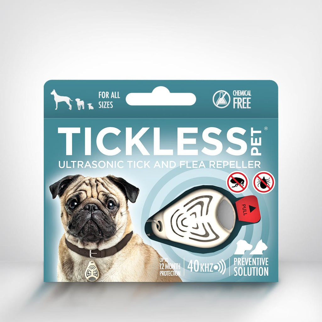 Tickless Pet Ultrasonic Flea and Tick Repeller for Dogs - Beige  