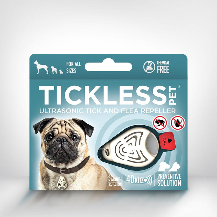 Tickless Pet Ultrasonic Flea and Tick Repeller for Dogs - Beige