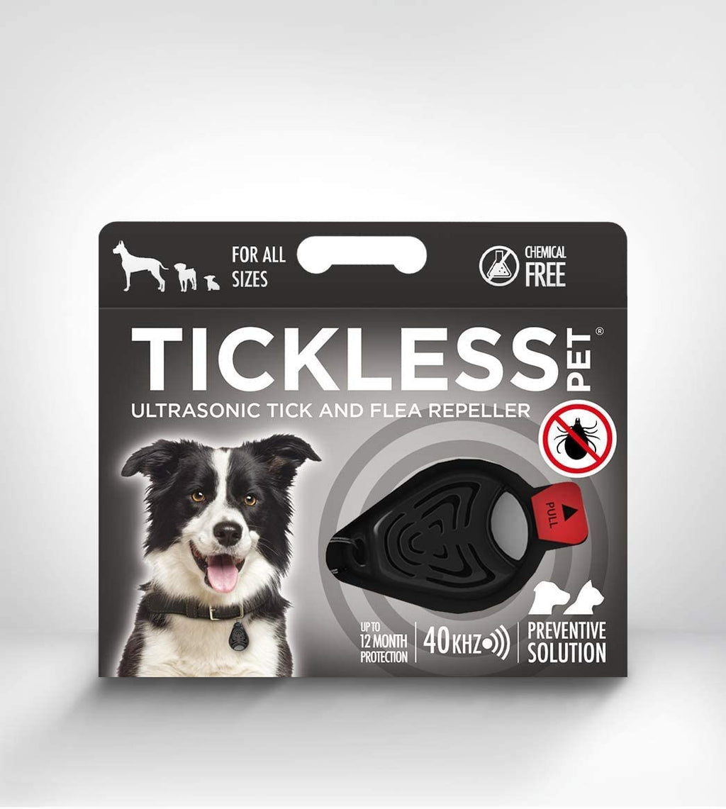Tickless Pet Ultrasonic Flea and Tick Repeller for Dogs - Black  