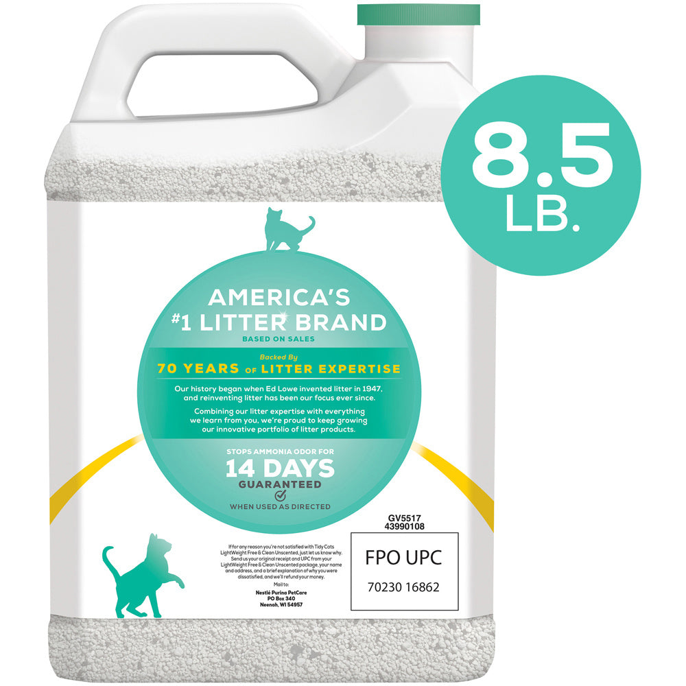 Tidy Cats Low Dust Clumping Cat Litter Lightweight Free & Clean Unscented Multi Cat Litter  