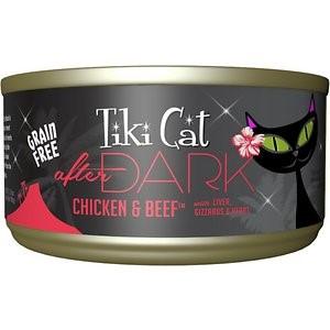 Tiki Cat After Dark Chicken & Beef Canned Cat Food - 2.8 oz Cans - Case of 12  