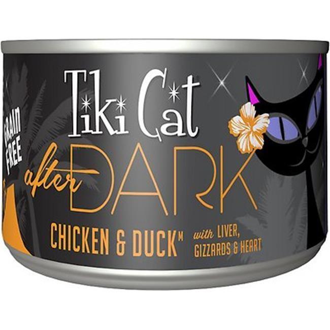 Tiki Cat After Dark Chicken & Duck Canned Cat Food - 2.8 oz Cans - Case of 12  