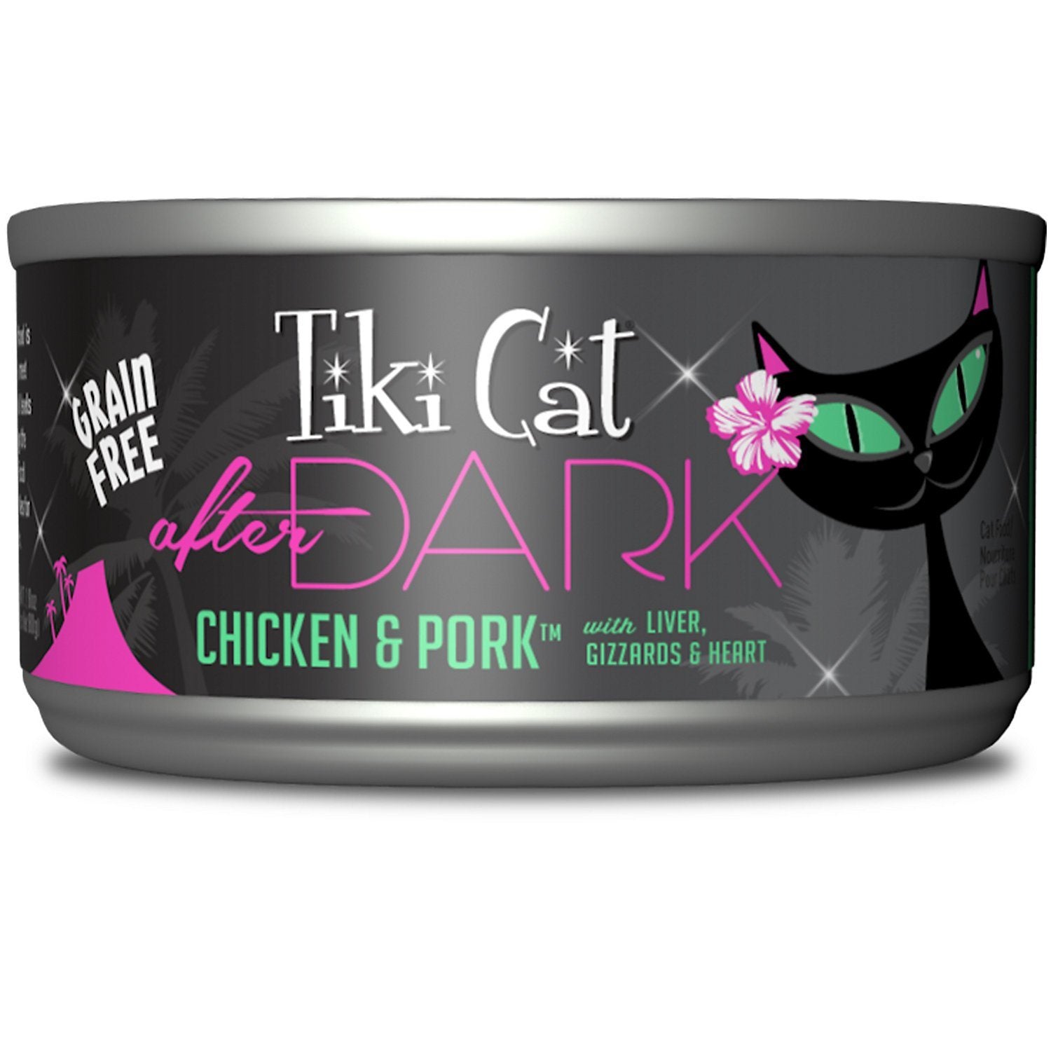 Tiki Cat After Dark Chicken & Pork Canned Cat Food - 2.8 oz Cans - Case of 12  