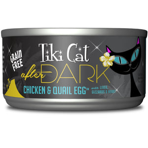 Tiki Cat After Dark Chicken & Quail Canned Cat Food - 2.8 oz Cans - Case of 12