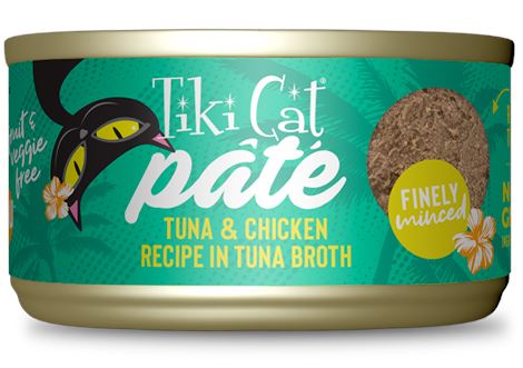 Tiki Cat Ahi Tuna & Chicken Pate Luau Canned Cat Food - 2.8 Oz - Case of 12  