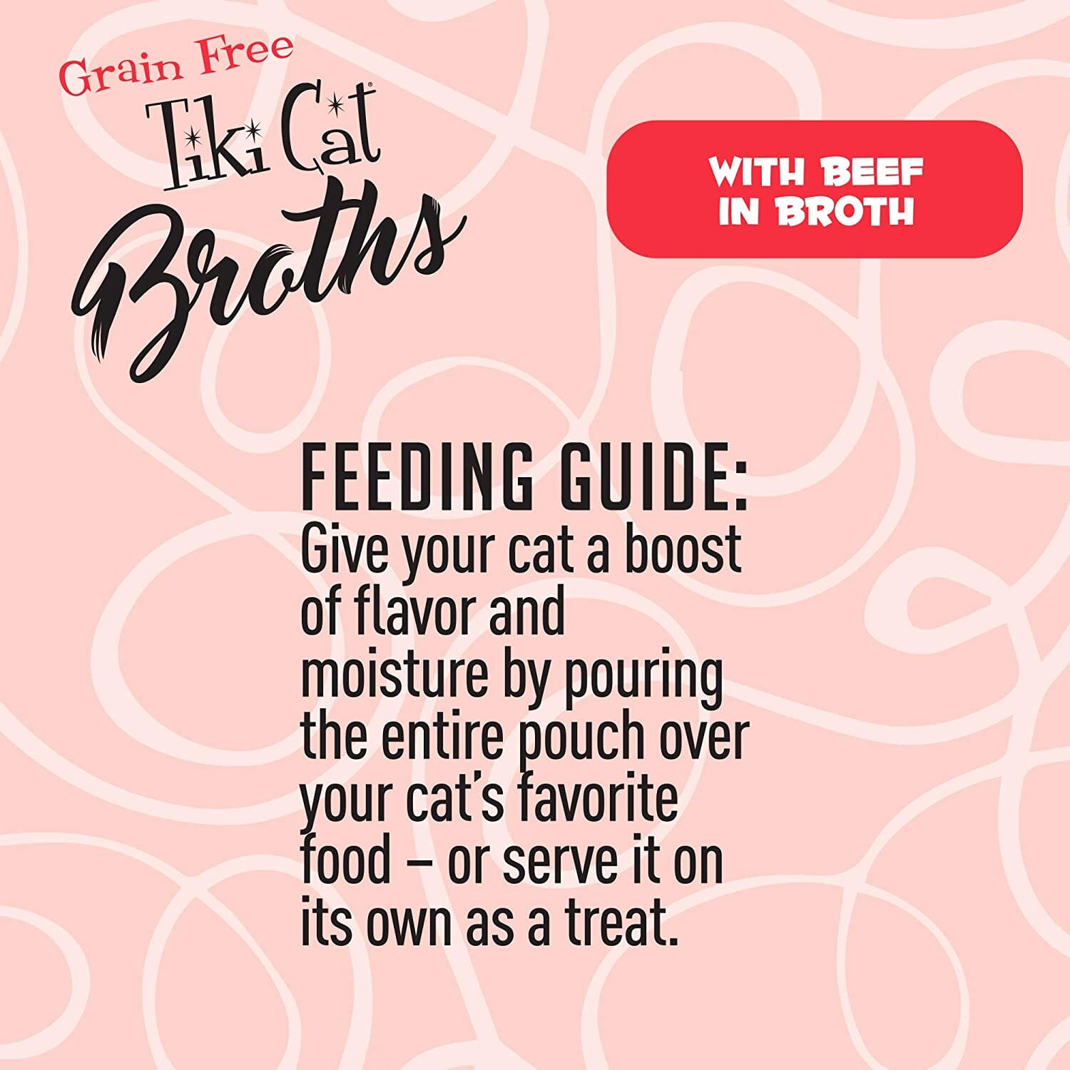 Tiki Cat Beef Broth Cat Food Toppers - 1.3 Oz Pouch - Pack of 12  