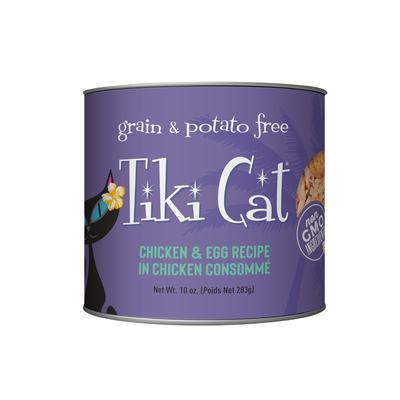 Tiki Cat Cat Lua Chicken & Egg Canned Cat Food - 10 oz Cans - Case of 4  