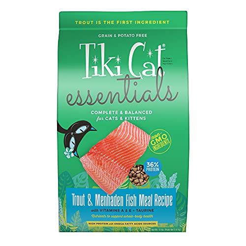 Tiki Cat Essentials Trout & Menhaden Fish Meal Recipe #12 Wet Cat Food -  