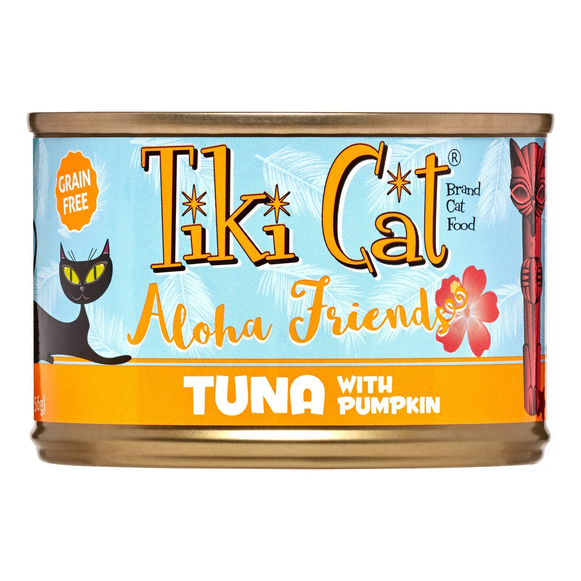 Tiki Cat Grain-Free Aloha Friends Tuna with Pumpkin Canned Cat Food - 5.5oz Cans - Case of 8  