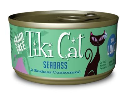 Tiki Cat Oahu Lua Canned Cat Food - Seabass - Case of 12  