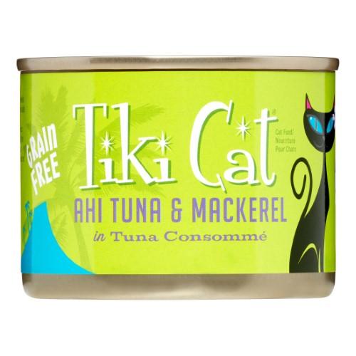 Tiki Cat Papeeko Lua Canned Cat Food - Ahi Tuna & Mackeral - Case of 8  