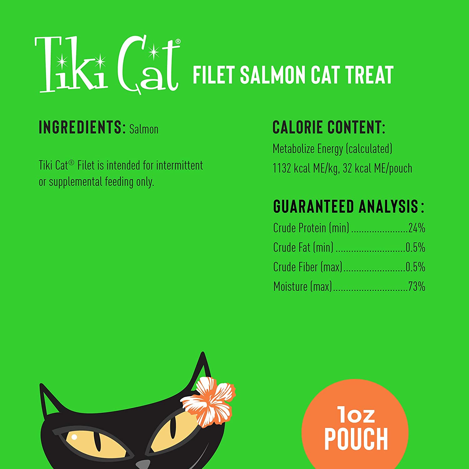 Tiki Cat Salmon Filet Cat Food Toppers and Crunchers - 1 oz Pouches - Case of 12  