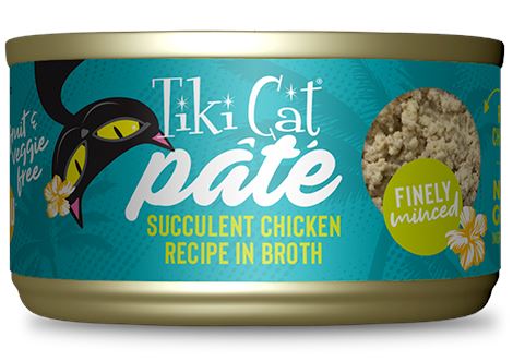 Tiki Cat Succulent Chicken Pate Luau Canned Cat Food - 5.5 Oz - Case of 8