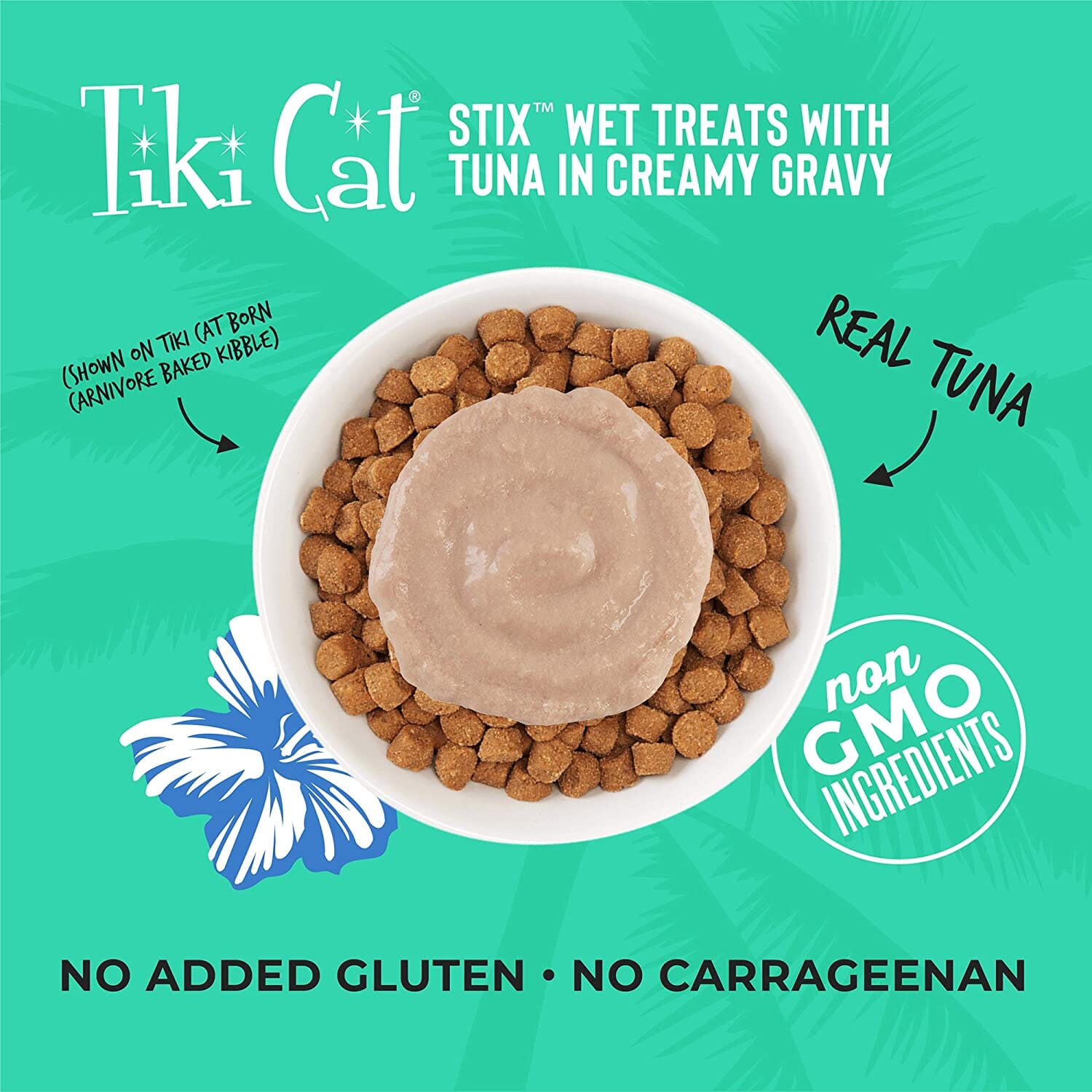 Tiki Cat Tuna Mousse STIX™ Cat Treats - (6 Tubes per Bag) - 3 Oz Bags - Pack of 12  