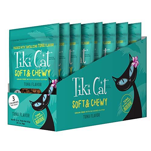 Tiki Cat Tuna Treat Soft and Chewy Cat Treats 2 oz Bag Case of 8