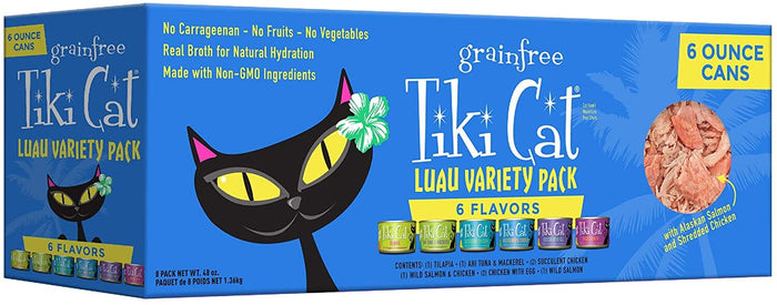 Tiki Cat Variety Pack Canned Cat Food - 6 Oz - Case of 8
