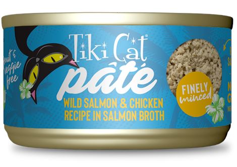 Tiki Cat Wild Salmon & Chicken Pate Luau Canned Cat Food - 5.5 Oz - Case of 8  