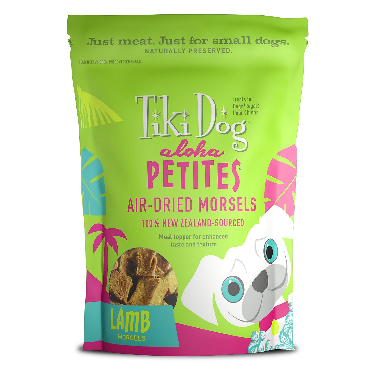 Tiki Dog Aloha Petites Air-Dried Morsels Lamb Food Toppers - 5 oz Pouch  