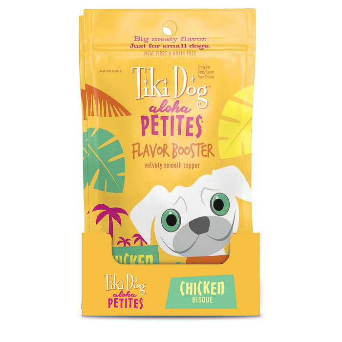 Tiki Dog Aloha Petites Flavor Booster Chicken Dog Food Topper and Mixer - 1.5 oz Pouche...
