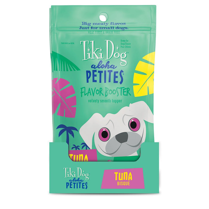 Tiki Dog Aloha Petites Flavor Booster Tuna Dog Food Topper and Mixer - 1.5 oz Pouches -...