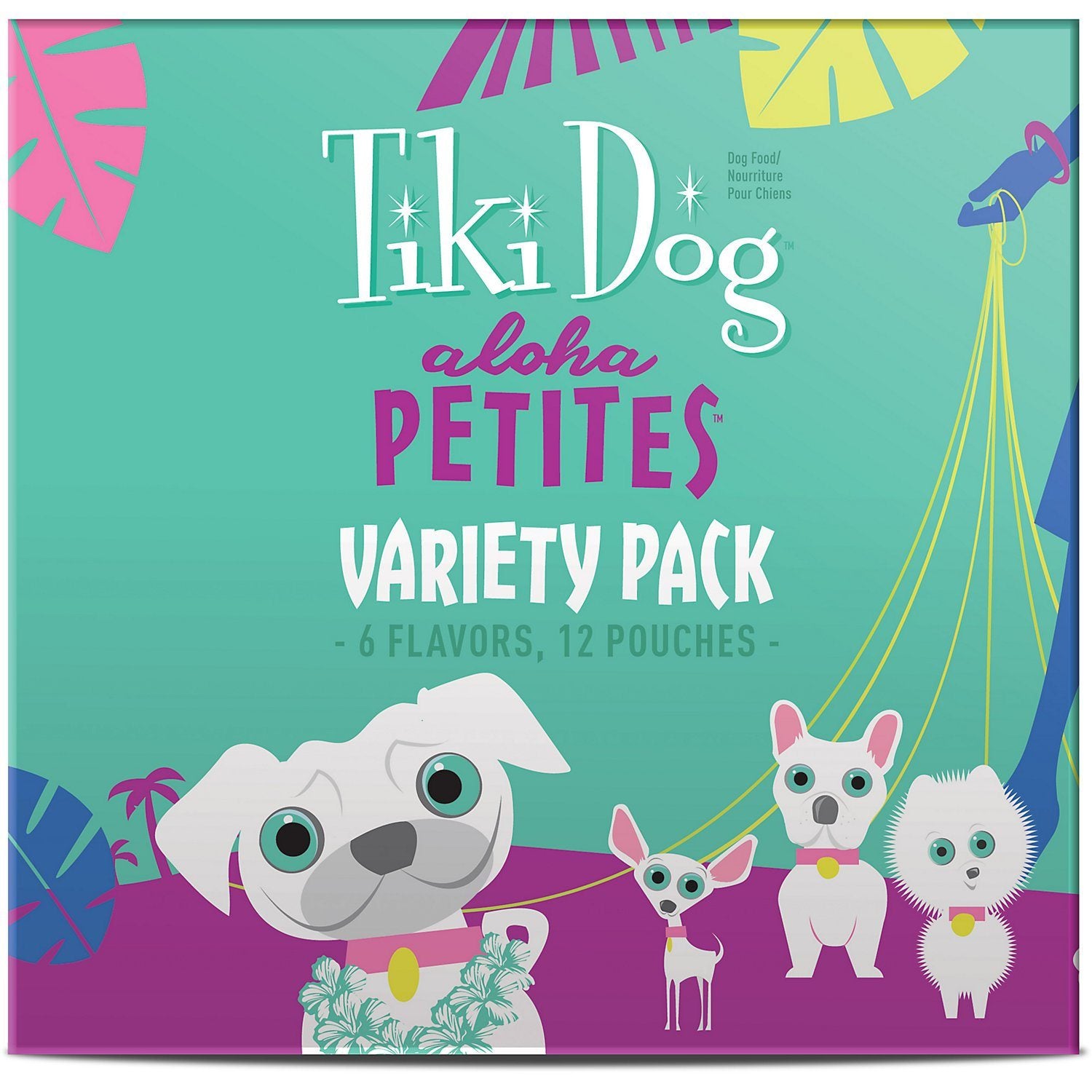 Tiki Dog Aloha Petites Variety Pack Dog Food in Pouches - 12/3.5 oz Pouches - Case of 12  