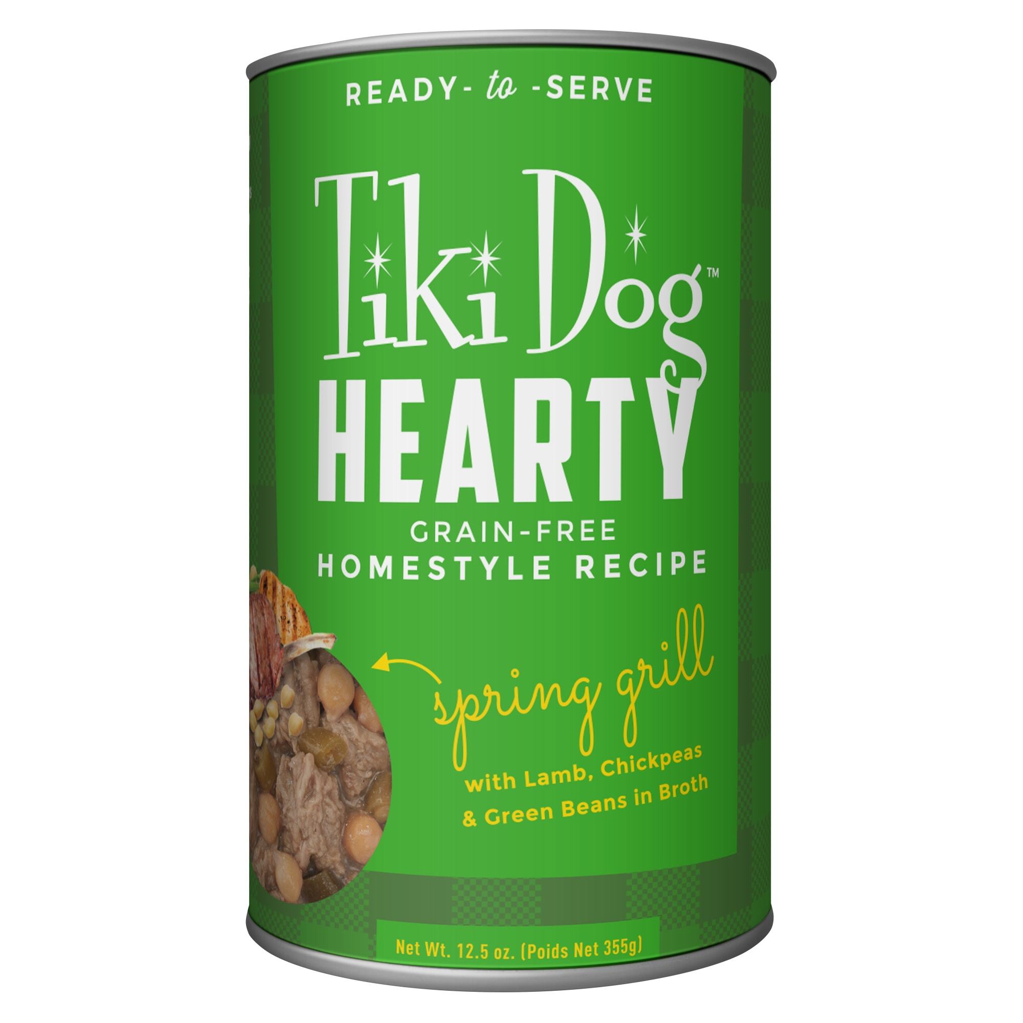 Tiki Dog Hearty Hearty Lamb Canned Dog Food - 12.5 oz Can - Case of 12  