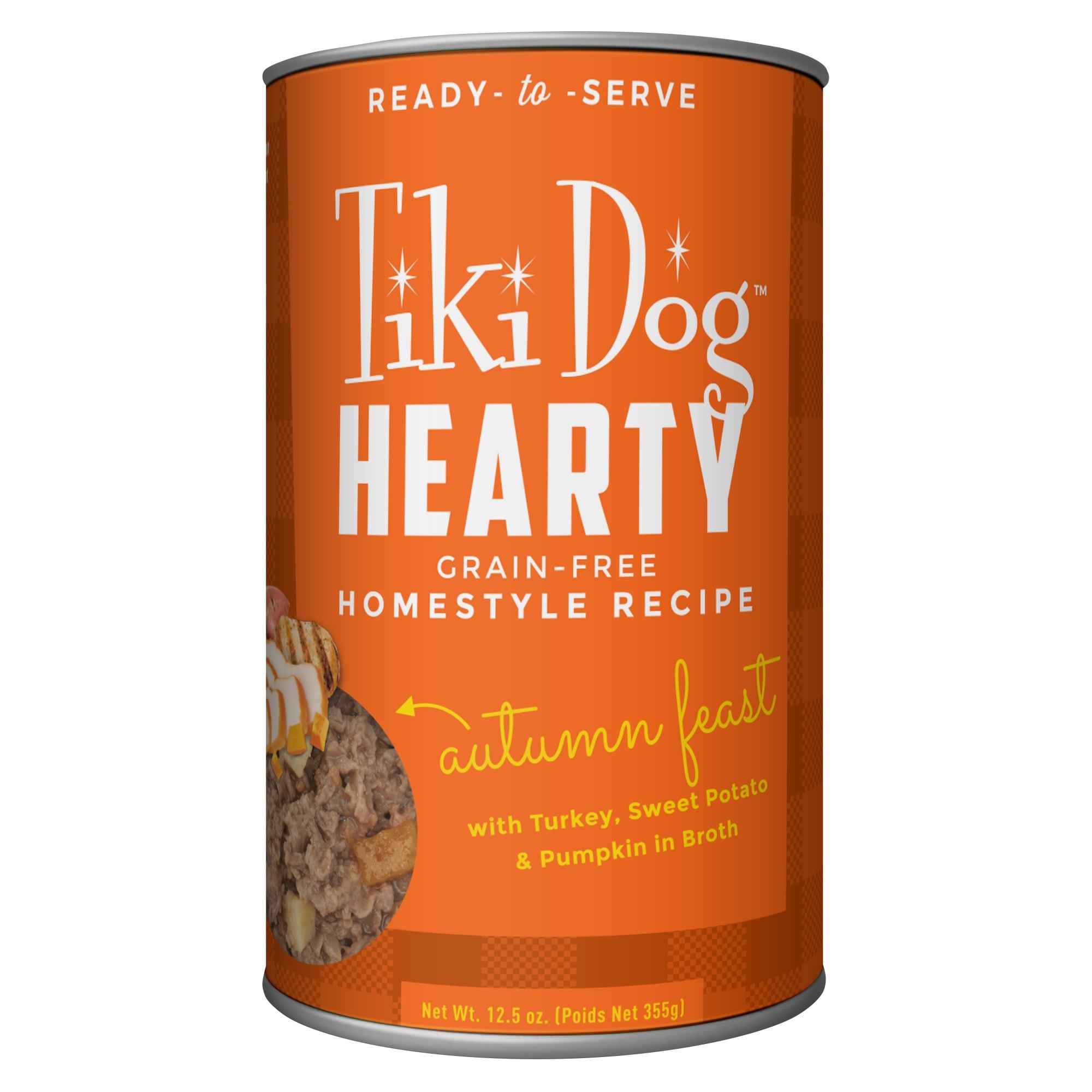 Tiki Dog Hearty Hearty Turkey Canned Dog Food - 12.5 oz Can - Case of 12  