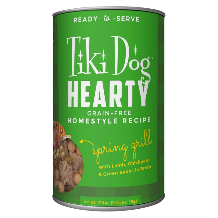 Tiki Dog Hearty Lamb Canned Dog Food - 12.5 oz - Case of 1