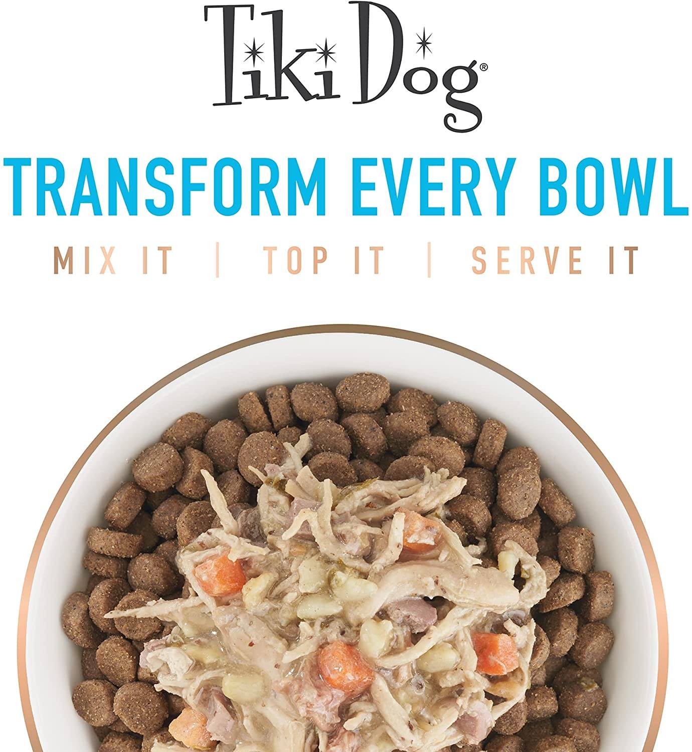 Tiki Dog Wholefoods Chicken / Crab Consommé Canned Dog Food - 3 oz Cans - Case of 4  