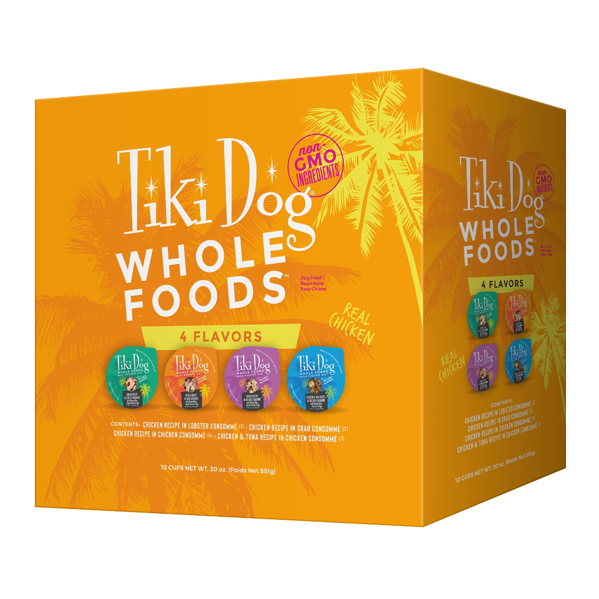 Tiki Dog Wholefoods Variety Pack Canned Dog Food - 3 oz Cans - Case of 10  