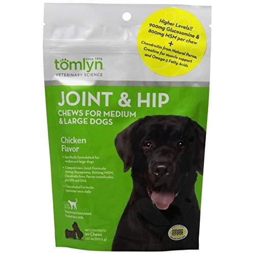 Tomlyn Joint & Hip Chews for Mediumd & Large Dogs - Chicken - 30 Count  