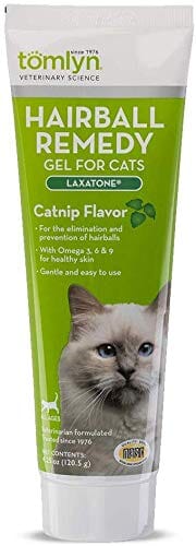 Tomlyn Laxatone Hairball Remedy Gel for Cats - Catnip - 4.25 Oz  