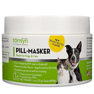 Tomlyn Pill-Masker Paste for Dogs & Cats - Peanut Butter - 6 Oz