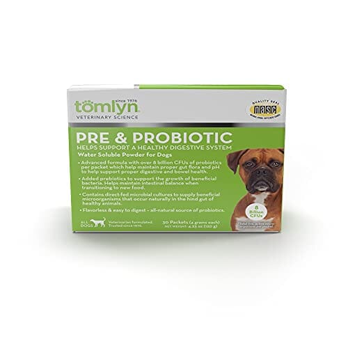 Tomlyn Pre & Probiotic Powder Supplement for Dogs - 3 Gm - 30 Count  