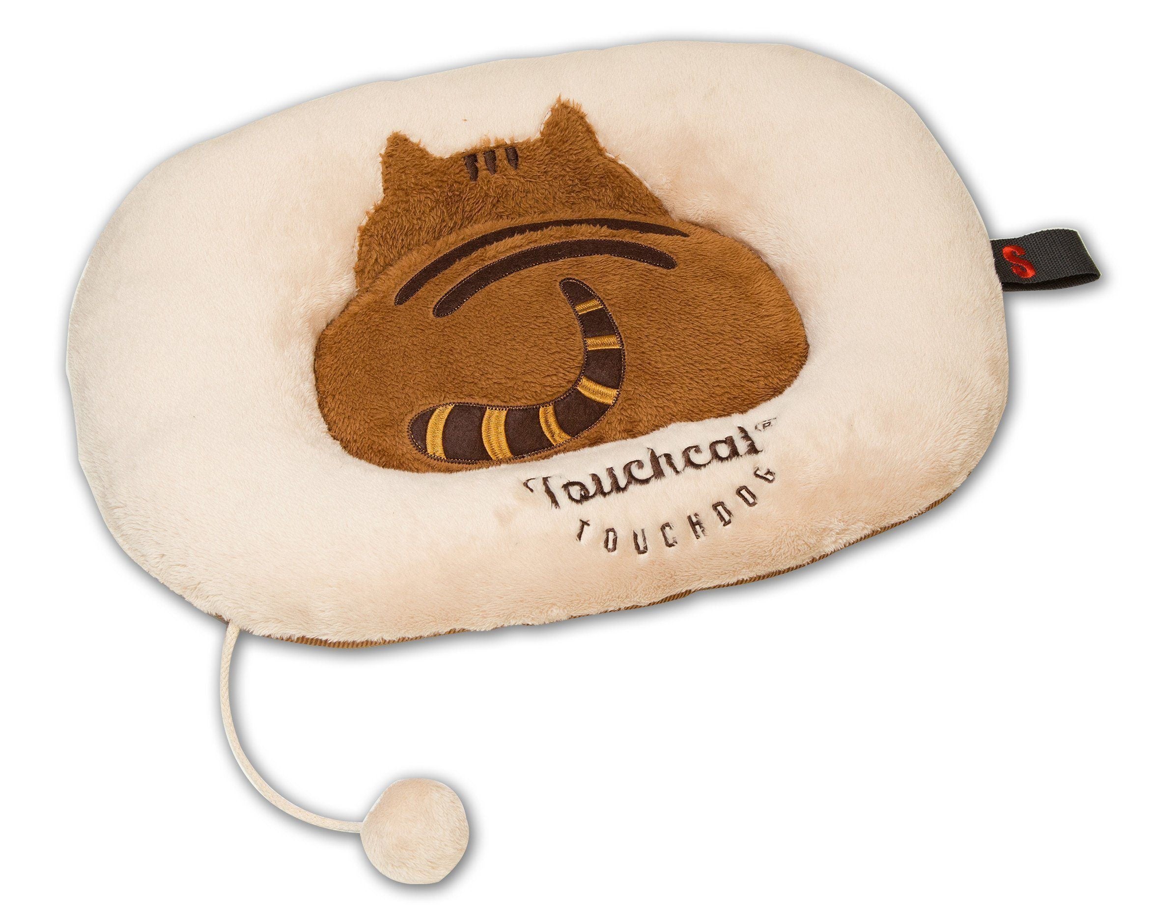 Touchcat ® 'Exquisite-Plush' Premium Kitty Fashion Designer Pet Cat Bed Lounger Mat Lounge Beige / Brown 