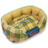 Touchdog 'Archi-Checked' Designer Plaid Oval Dog Bed Medium Yellow