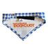 Touchdog Plaid Patterned Hook-and-Loop Fashion Dog Bandana  