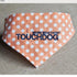 Touchdog Polka-dot Patterned Hook-and-Loop Fashion Dog Bandana  