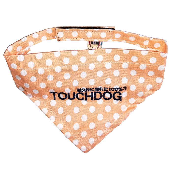 Touchdog Polka-dot Patterned Hook-and-Loop Fashion Dog Bandana