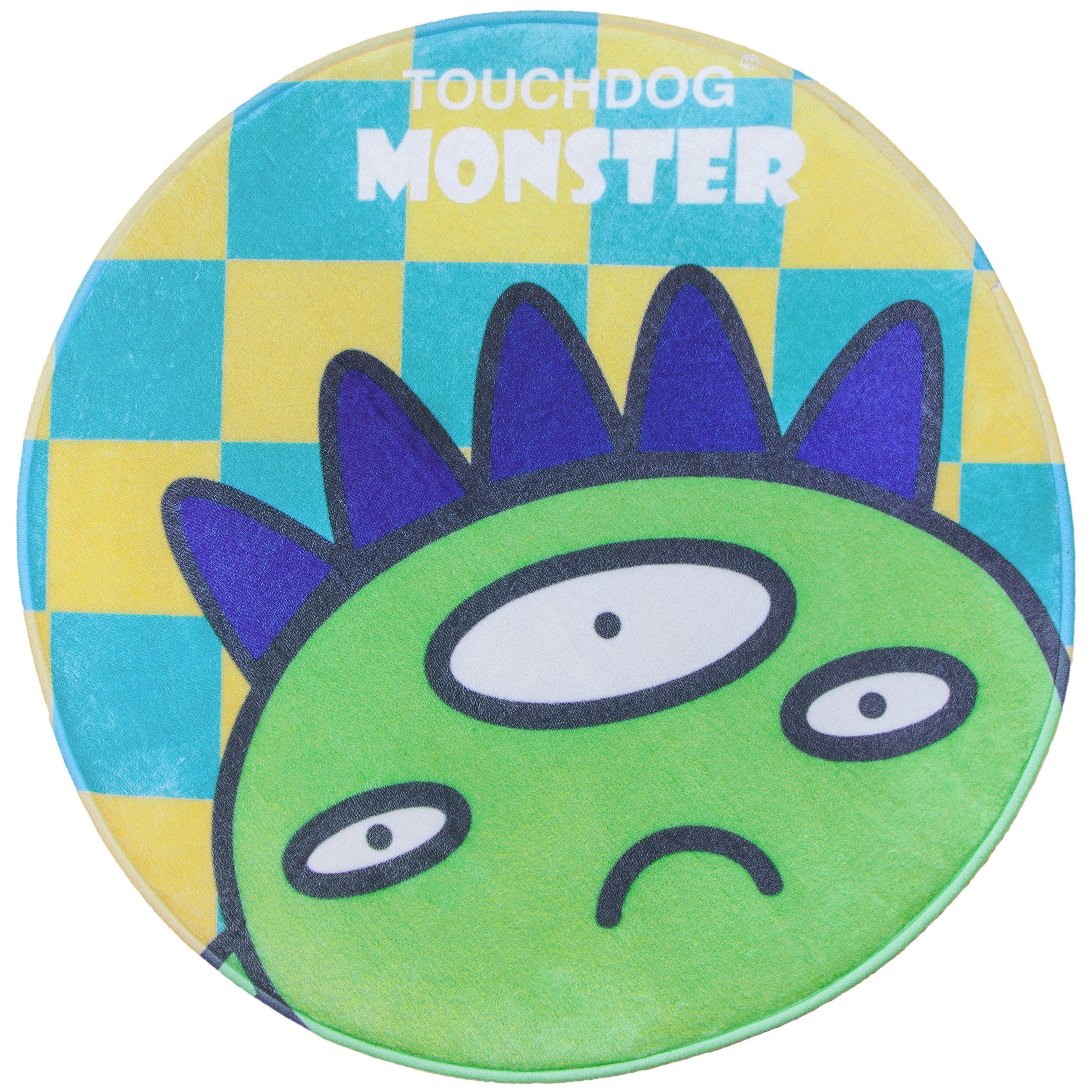 Touchdog Cartoon Alien Monster Rounded Cat and Dog Mat  