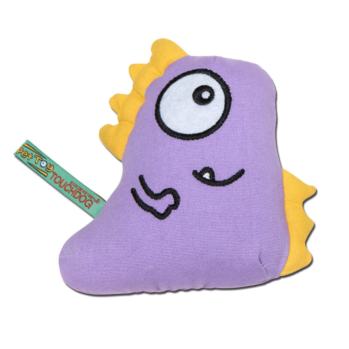 Touchdog Cartoon Monster Plush Dog Toy - Purple